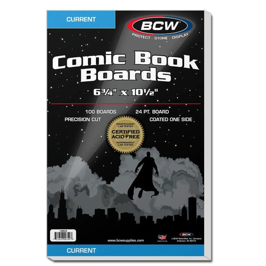 100 Pack - Current Comic Backing Boards - BCW