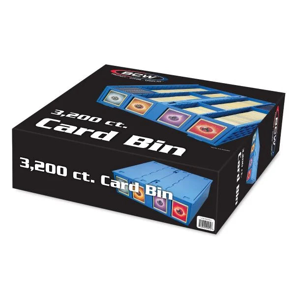 Collectible Card Bin 3200ct BLUE - BCW Storage