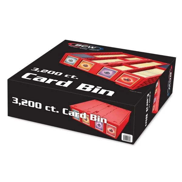 Collectible Card Bin 3200ct RED - BCW - Storage