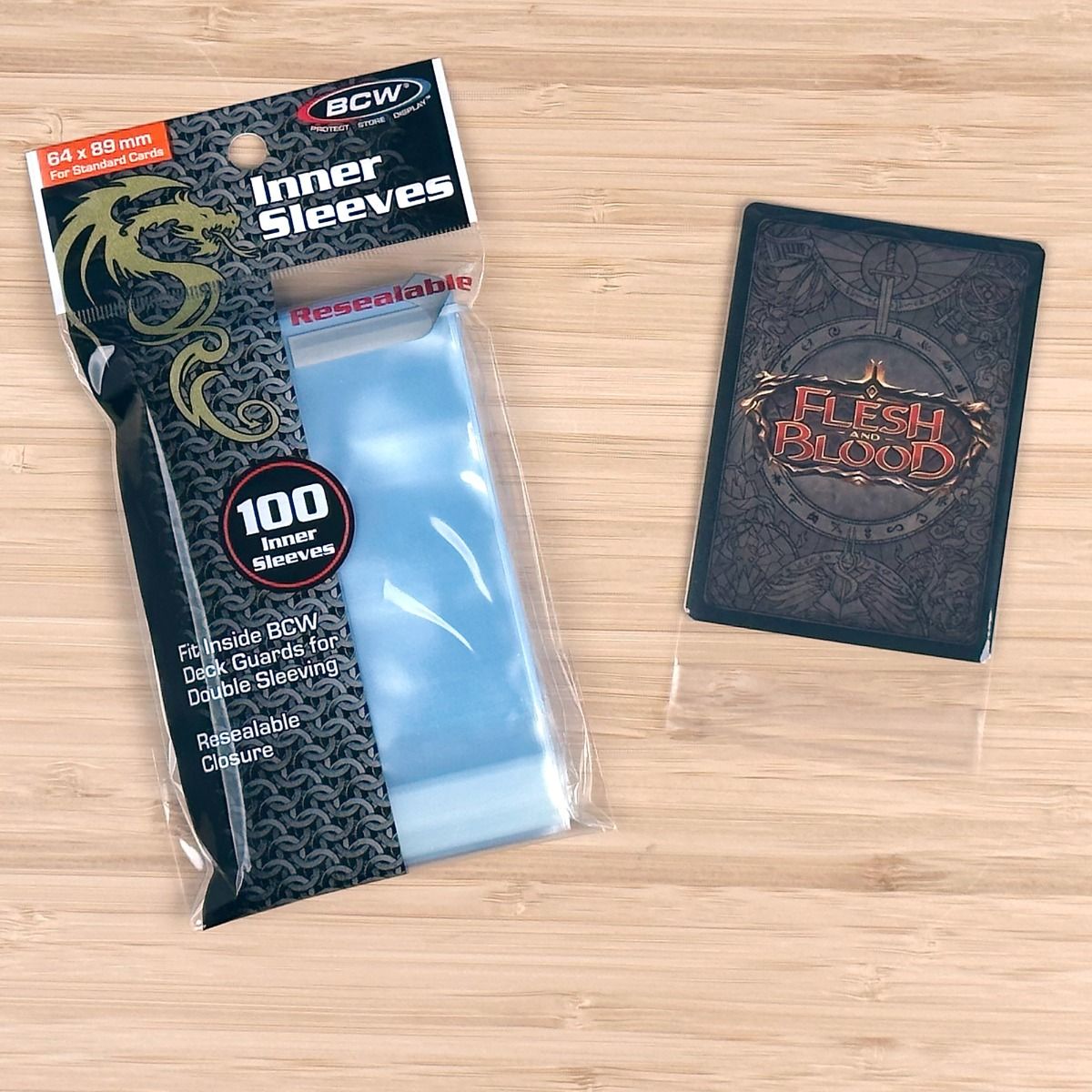 Resealable Clear Inner Sleeves BCW 100 Pack