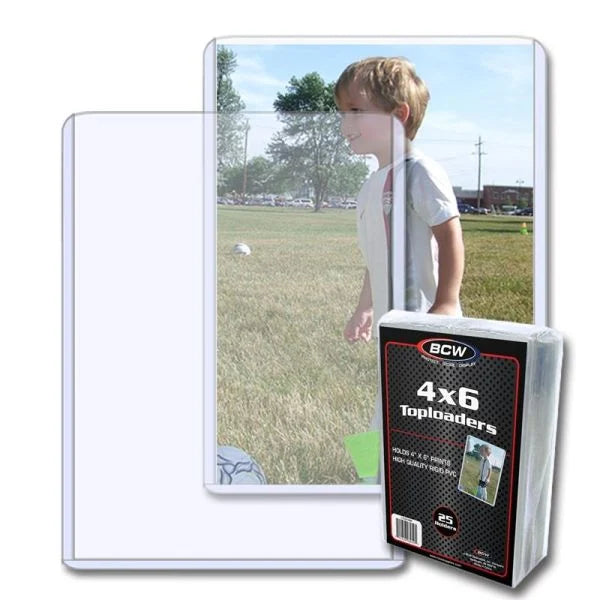 4x6 Card Toploaders - 25 Pack - BCW