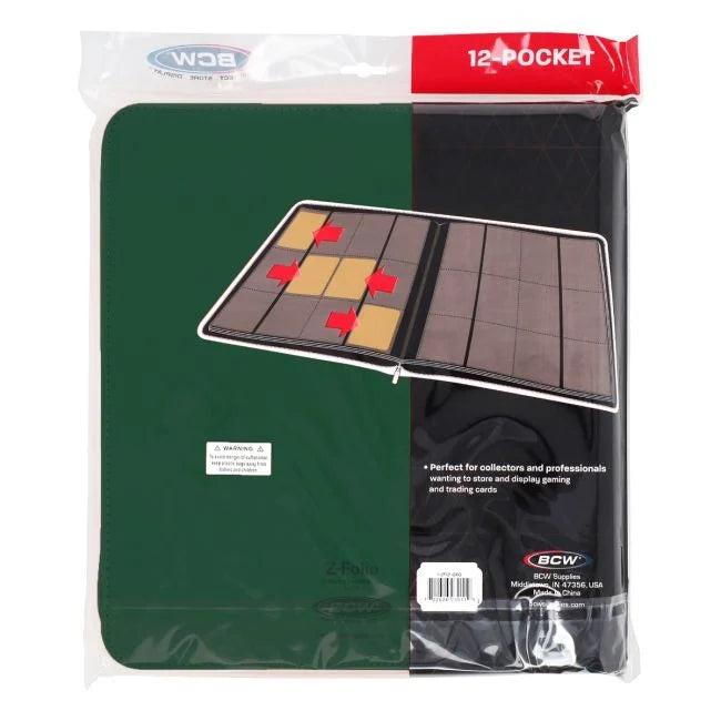 Z-Folio 12-Pocket LX Album BCW - Green