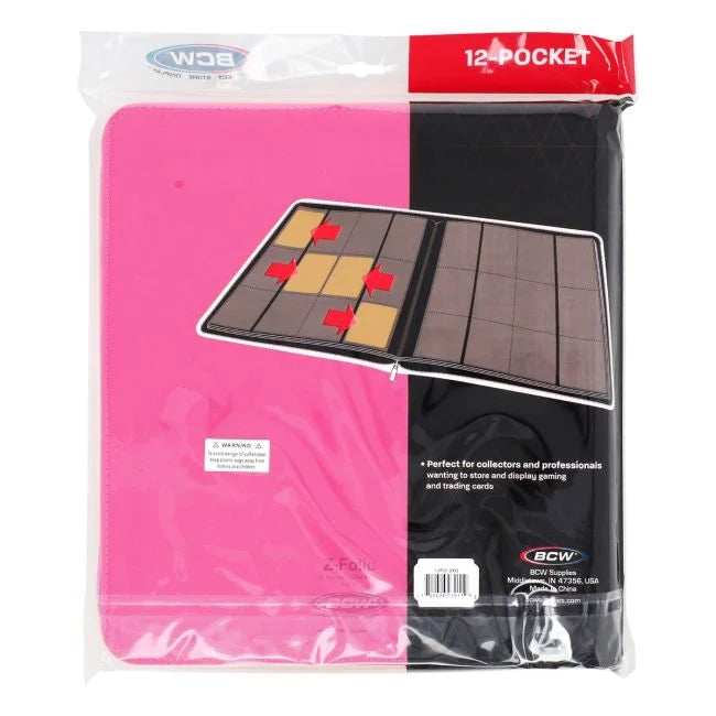 Z-Folio 12-Pocket LX Album BCW - Pink