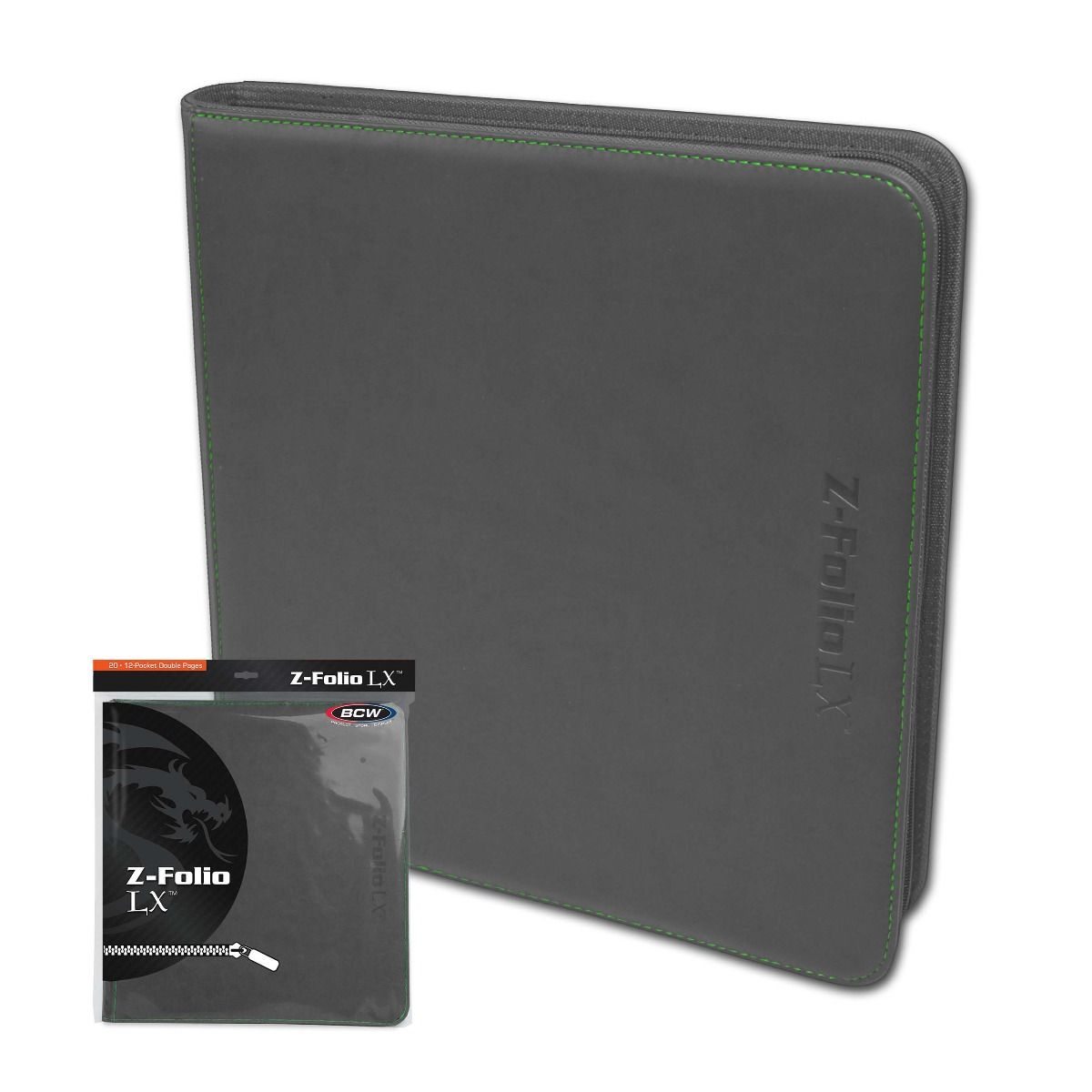 Z-Folio 12-Pocket LX Album - BCW - Gray / Grey