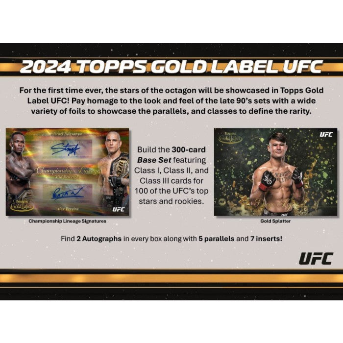 2024 Topps GOLD LABEL UFC Hobby Box