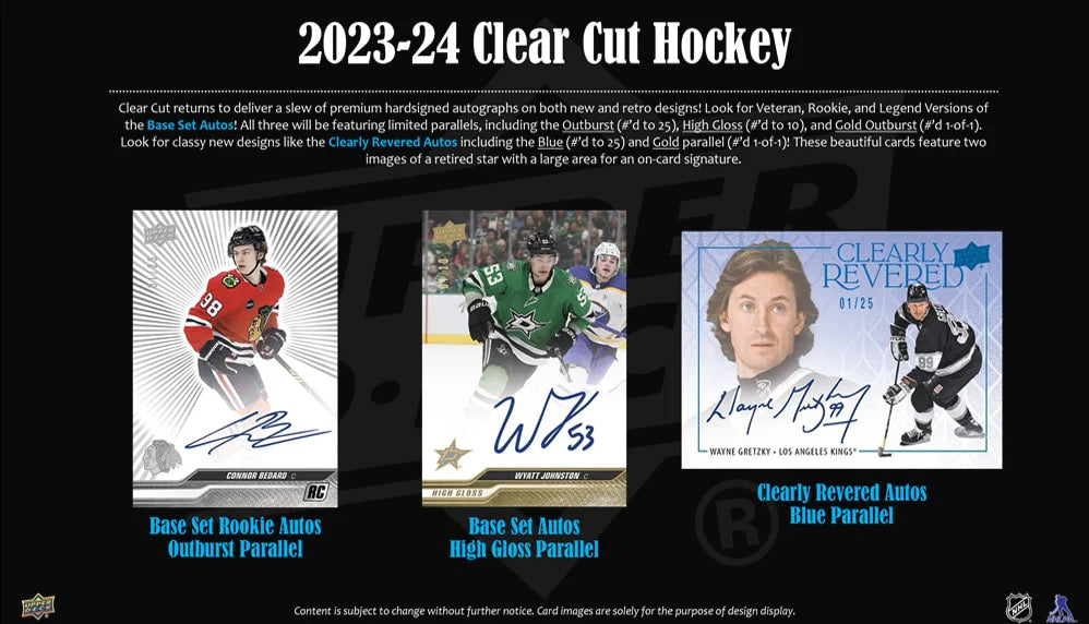 2023-24 UD Clear Cut Hockey Hobby Box
