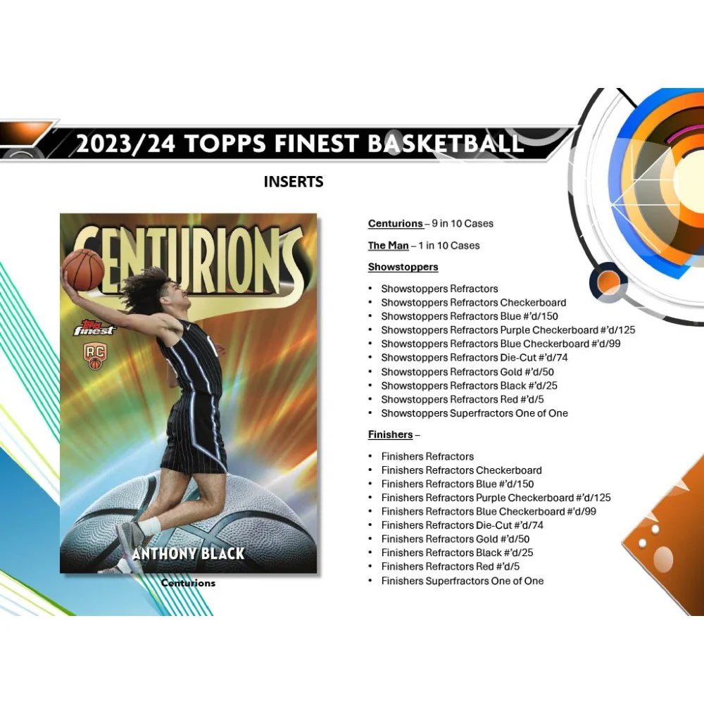 2023-24 NBA Topps Finest Basketball Hobby Box
