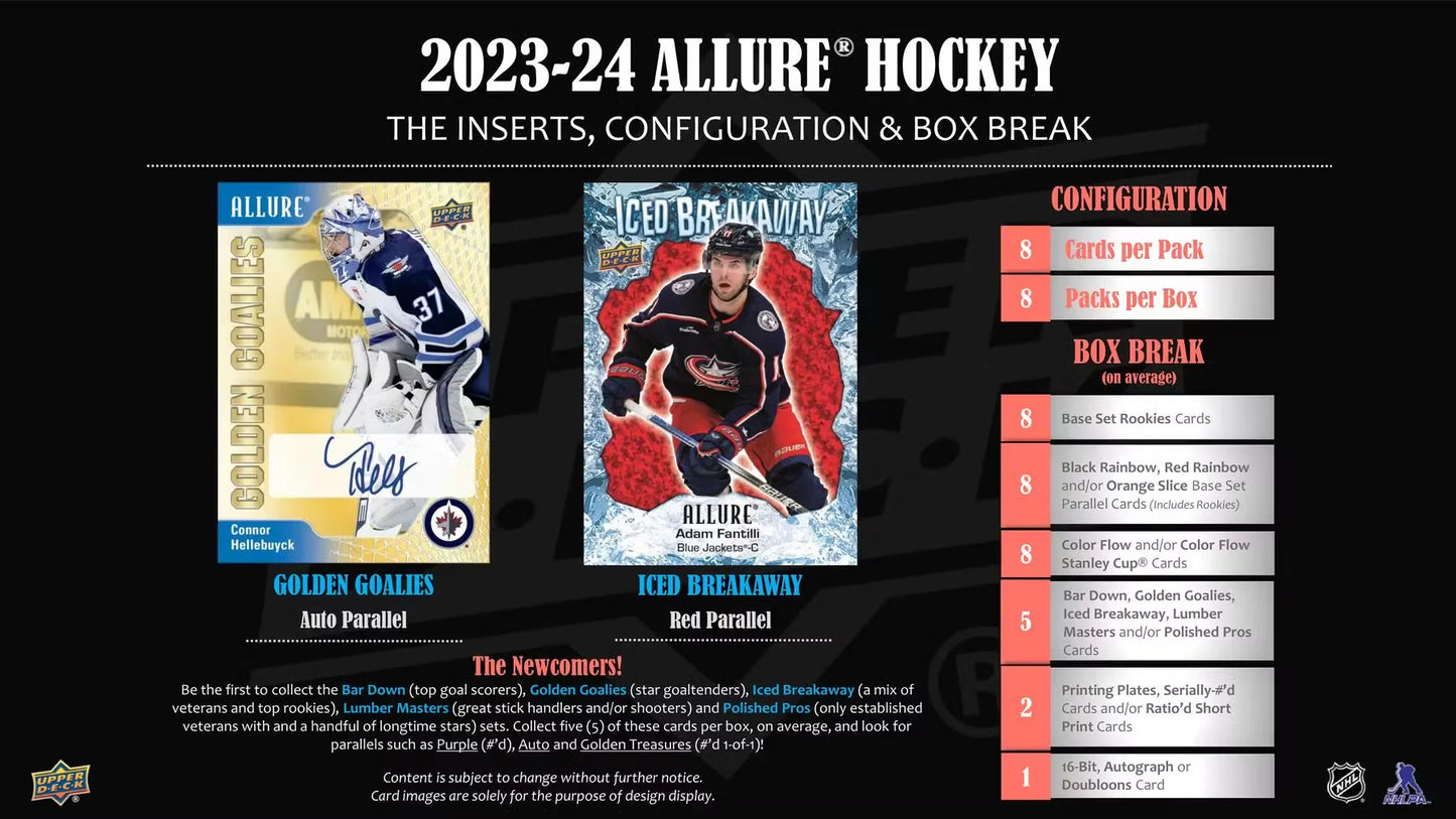 2023-24 UD Allure Hockey Hobby Box