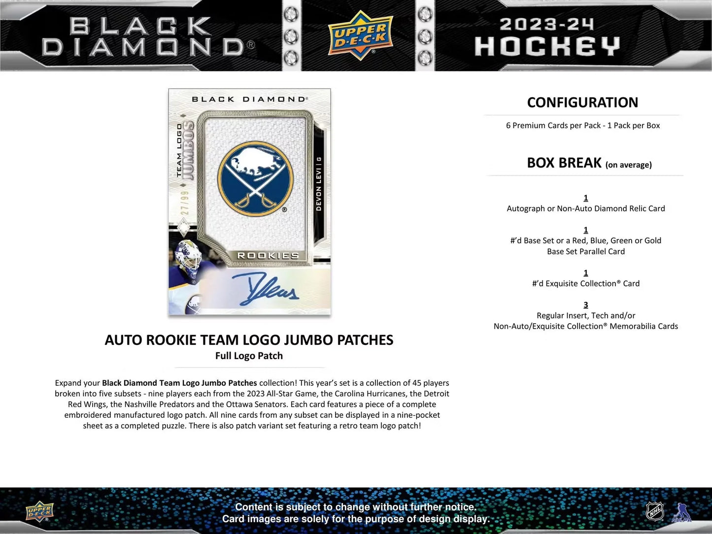 2023-24 Black Diamond Hockey Hobby Box