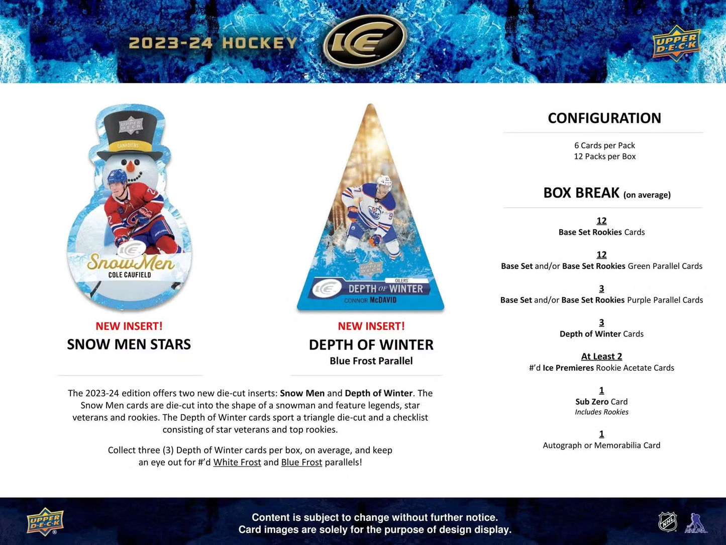 2023-24 Upper Deck ICE Hobby Box