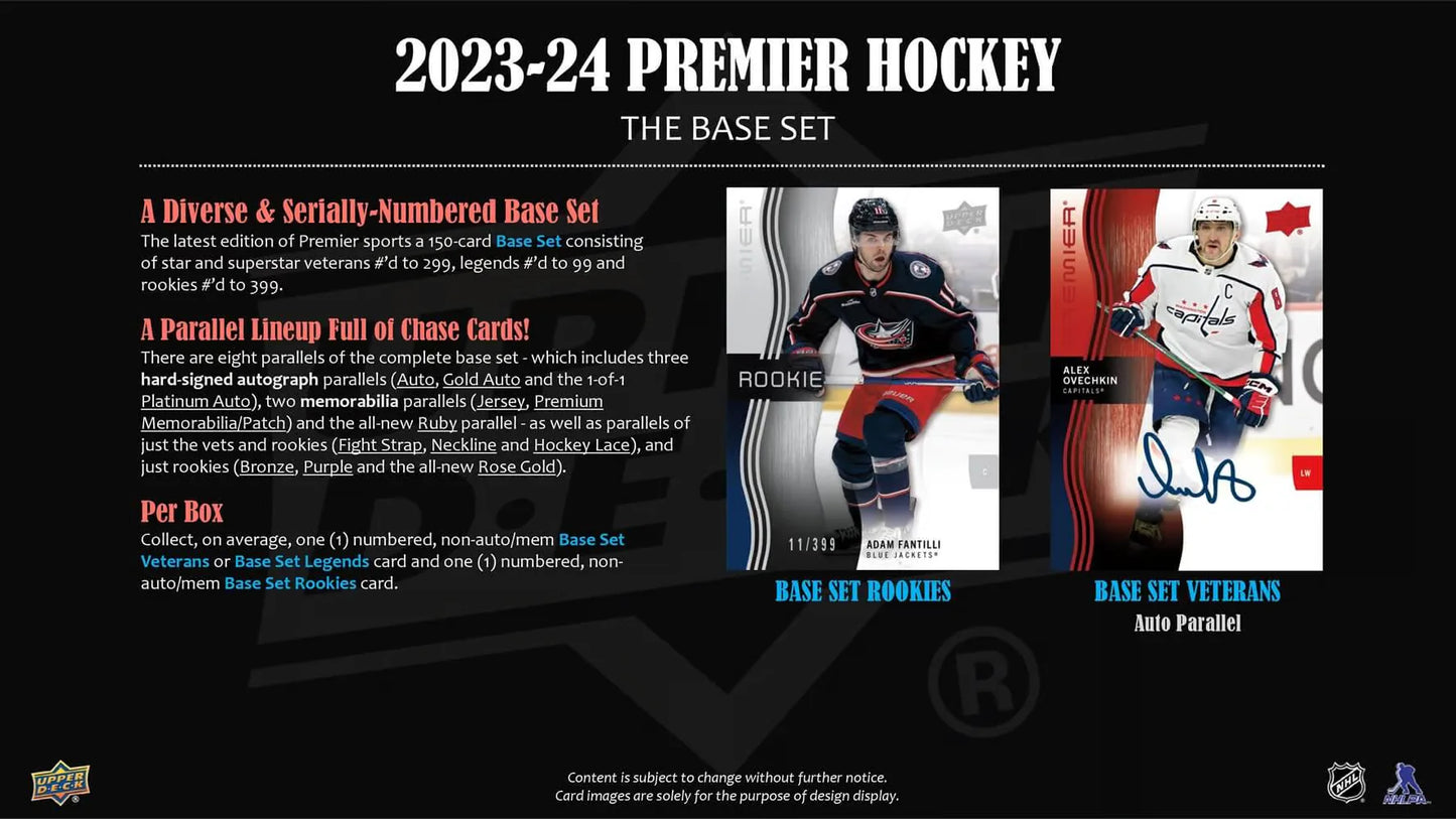 2023-24 UD Premier Hockey Hobby Box