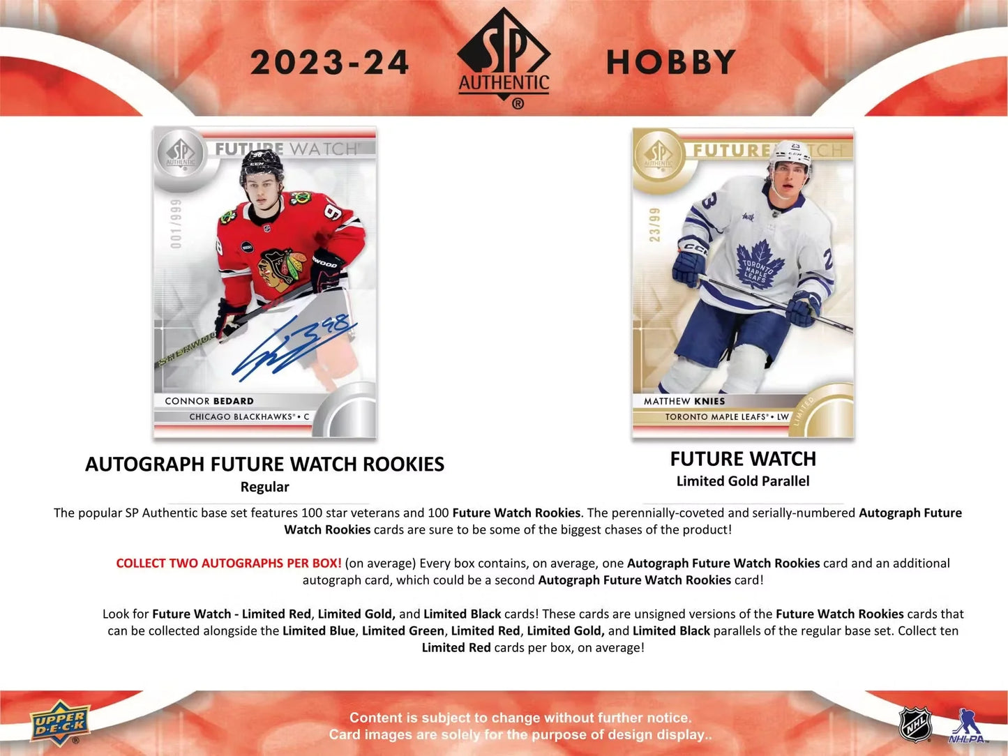 2023-24 SP Authentic Hockey Hobby Box