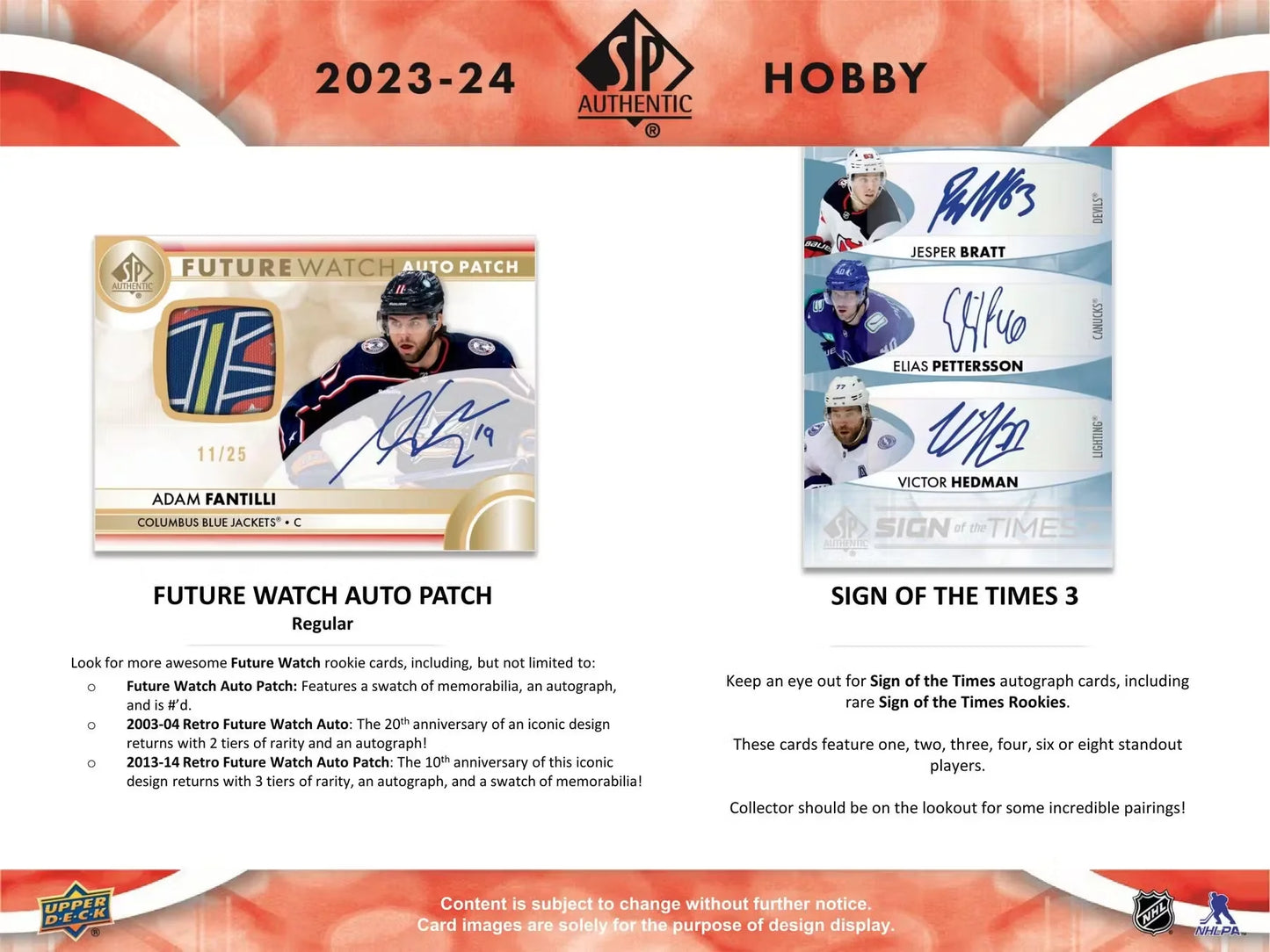 2023-24 SP Authentic Hockey Hobby Box
