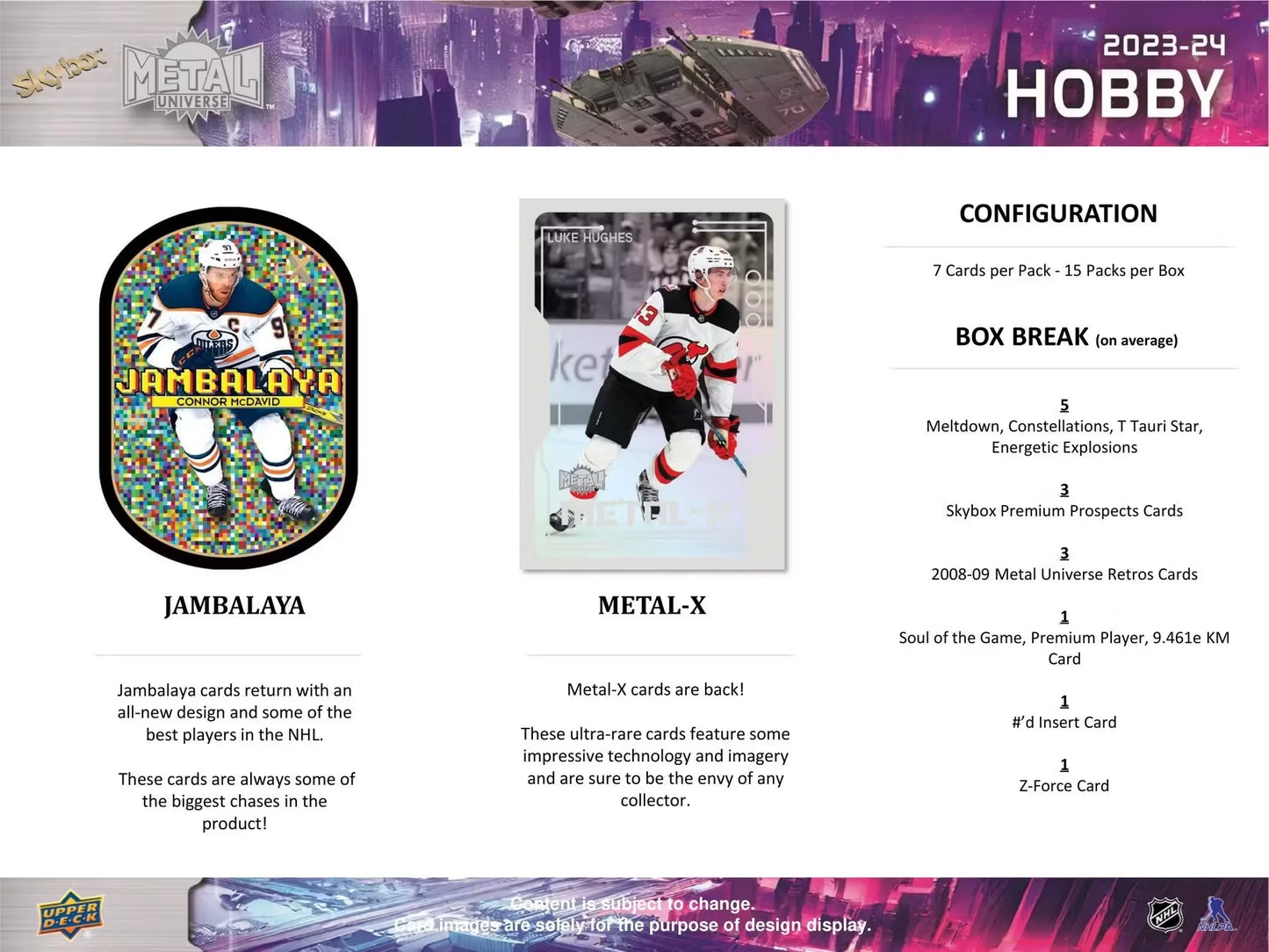 2023-24 SkyBox Metal Universe Hockey Hobby Box