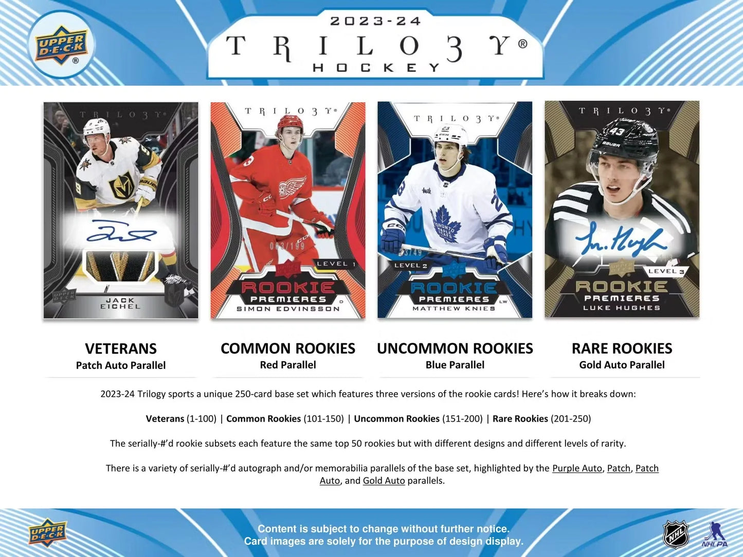 2023-24 UD TRILOGY Hockey Hobby Box