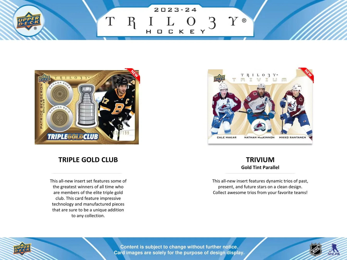 2023-24 UD TRILOGY Hockey Hobby Box