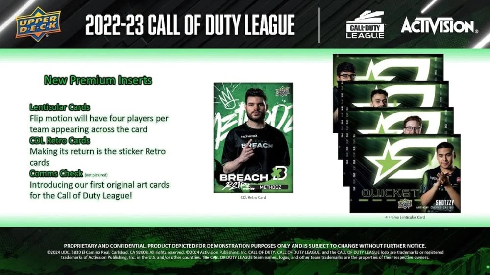 2023 Upper Deck CALL OF DUTY LEAGUE Hobby Box