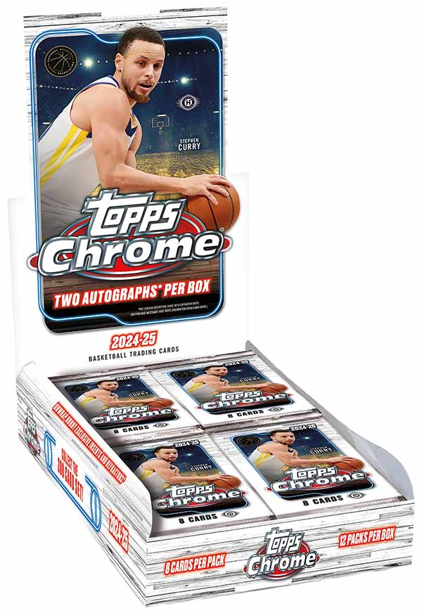 2024-25 NBA Topps Chrome Basketball Hobby Pack