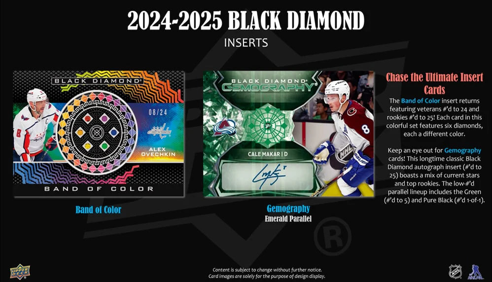 2024-25 UD Black Diamond Hockey Hobby Box