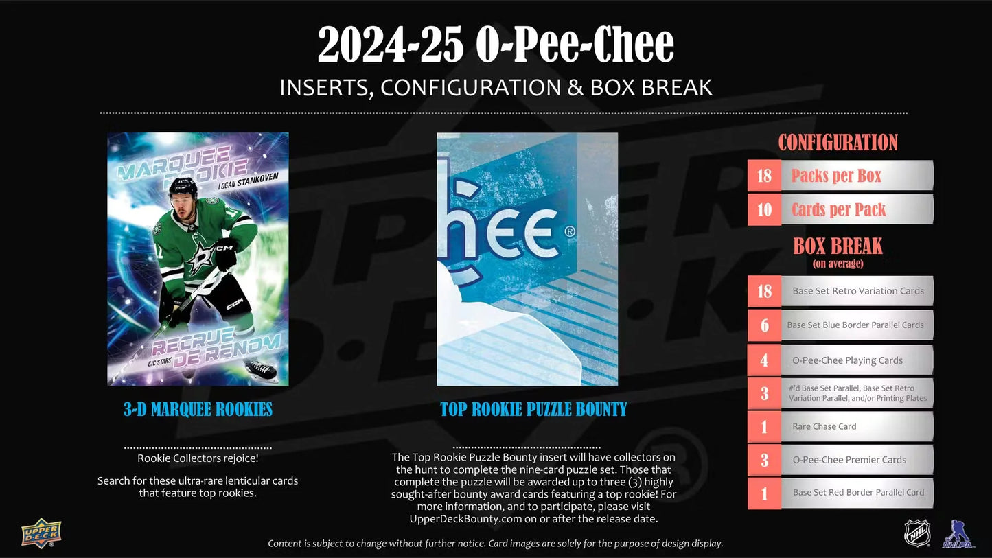 2024-25 OPC O-Pee-Chee Hockey Hobby Box