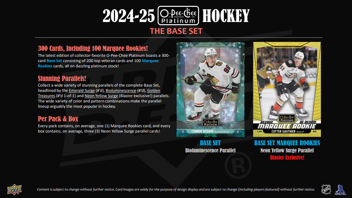 2024-25 O-Pee-Chee Platinum Hockey Blaster Box