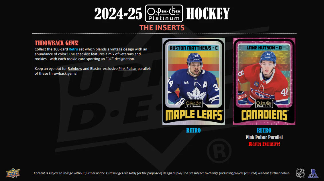 2024-25 O-Pee-Chee Platinum Hockey Blaster Box