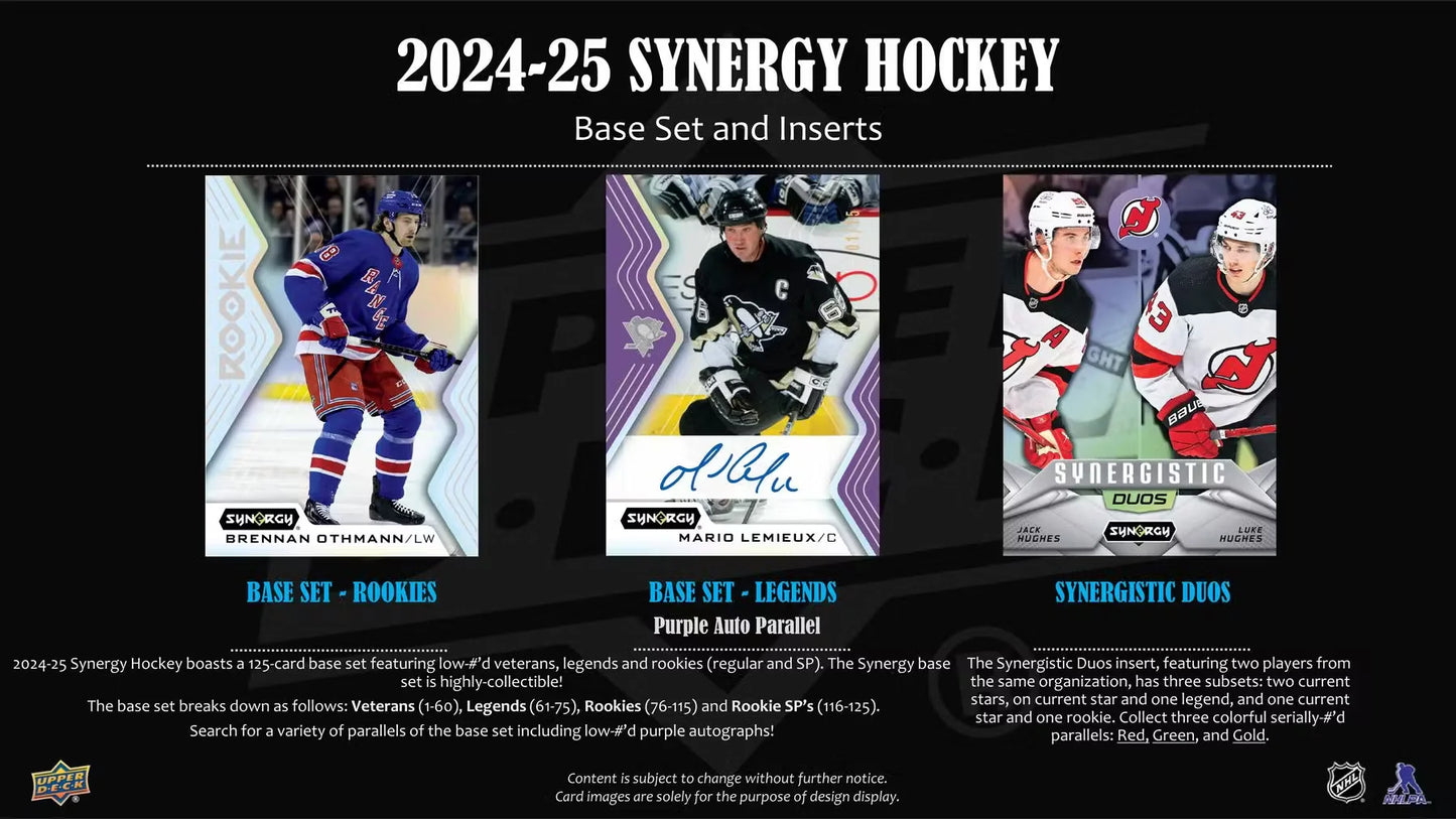 2024-25 UD SYNERGY Hockey Hobby Box
