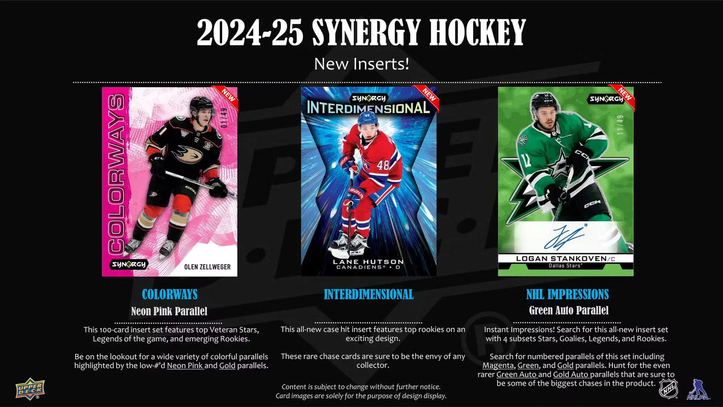 2024-25 UD SYNERGY Hockey Hobby Box