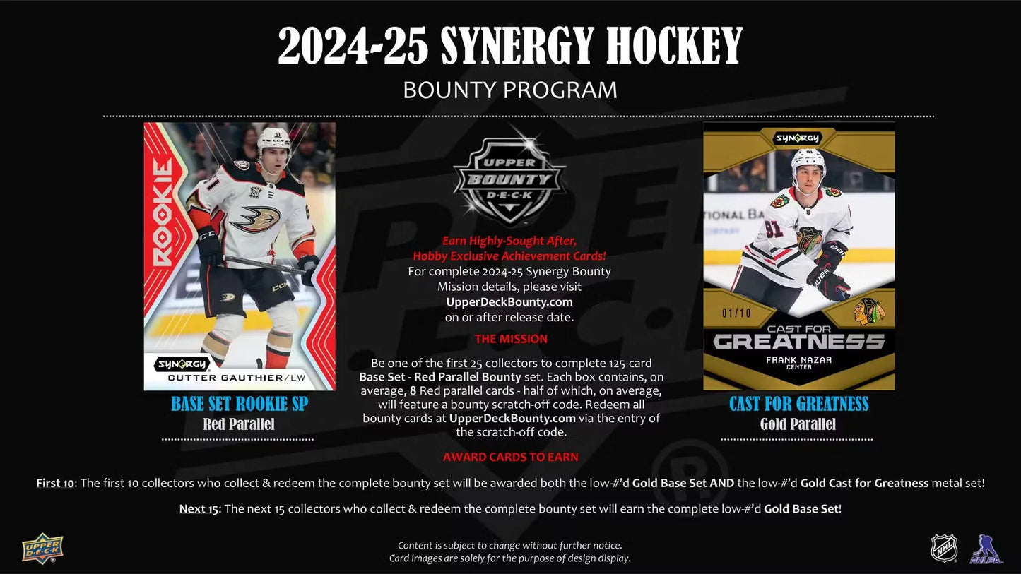 2024-25 UD SYNERGY Hockey Hobby Box