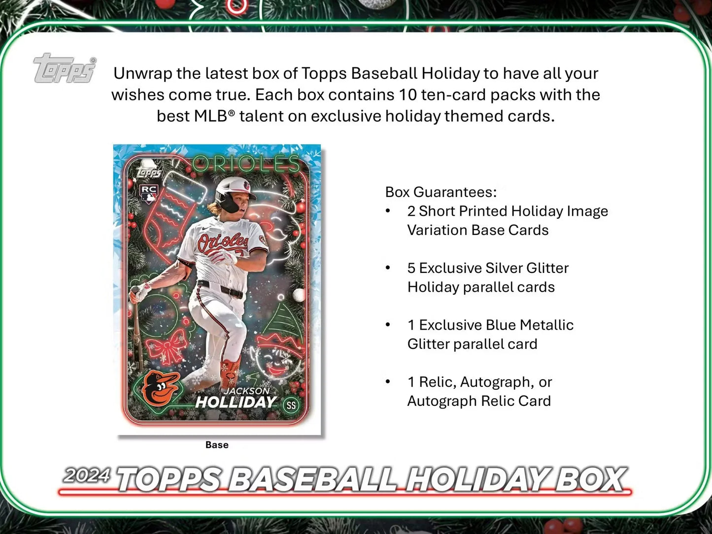 2024Topps Holiday MLB Baseball Mega Box