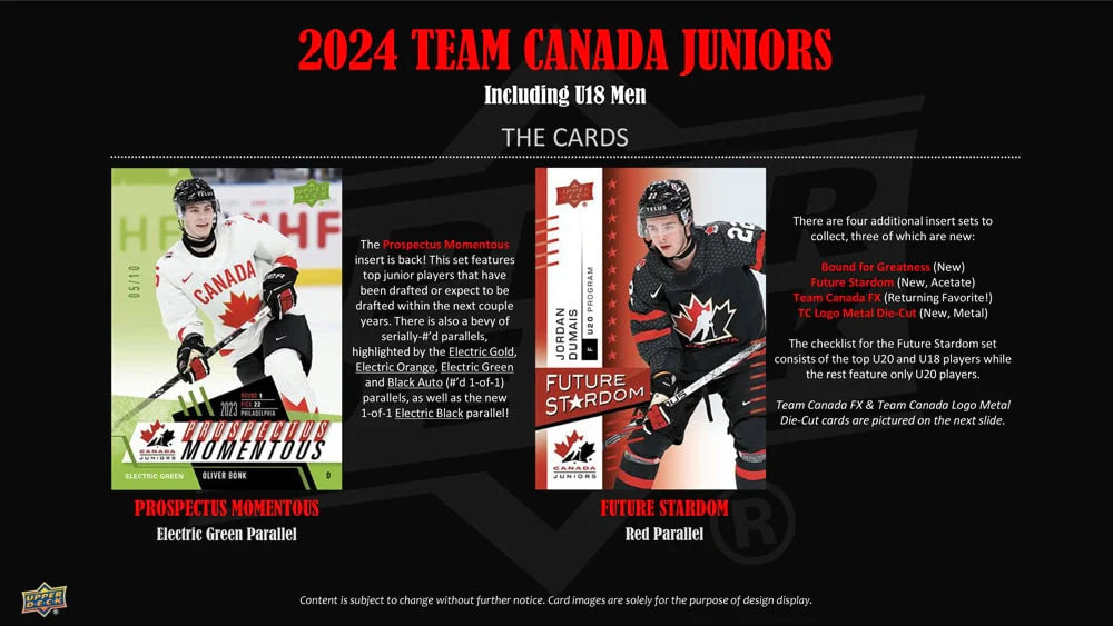 2024 Upper Deck Team Canada Juniors Hobby Box