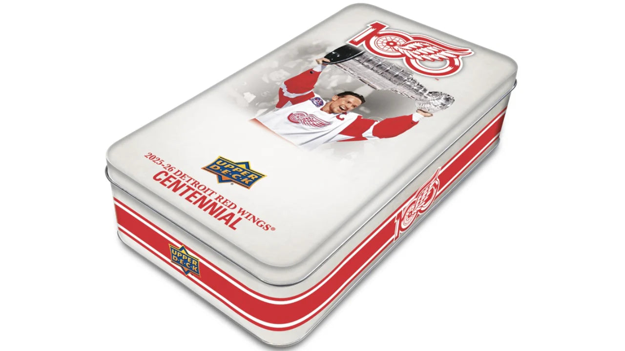 2025-26 DETROIT RED WINGS Hockey Centennial Hobby Tin