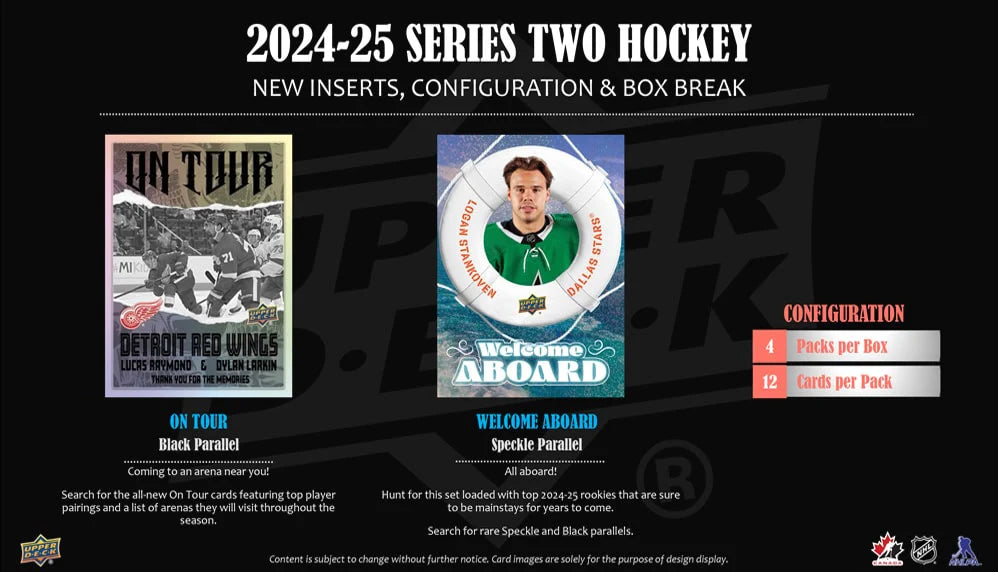 2024-25 Upper Deck Hockey Series 2 Hockey Tin