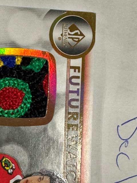 CONNOR BEDARD 2023-24 SP Authentic Future Watch Auto Patch 1/1 Chicago Blackhawks 6 color Patch