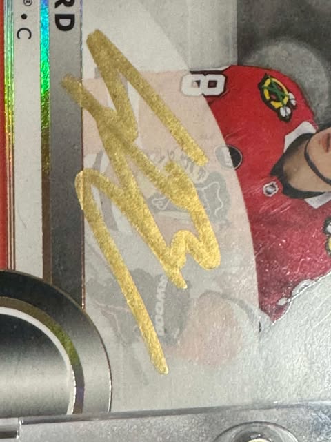 CONNOR BEDARD 2023-24 SP Authentic Future Watch Auto Patch 1/1 Chicago Blackhawks 6 color Patch