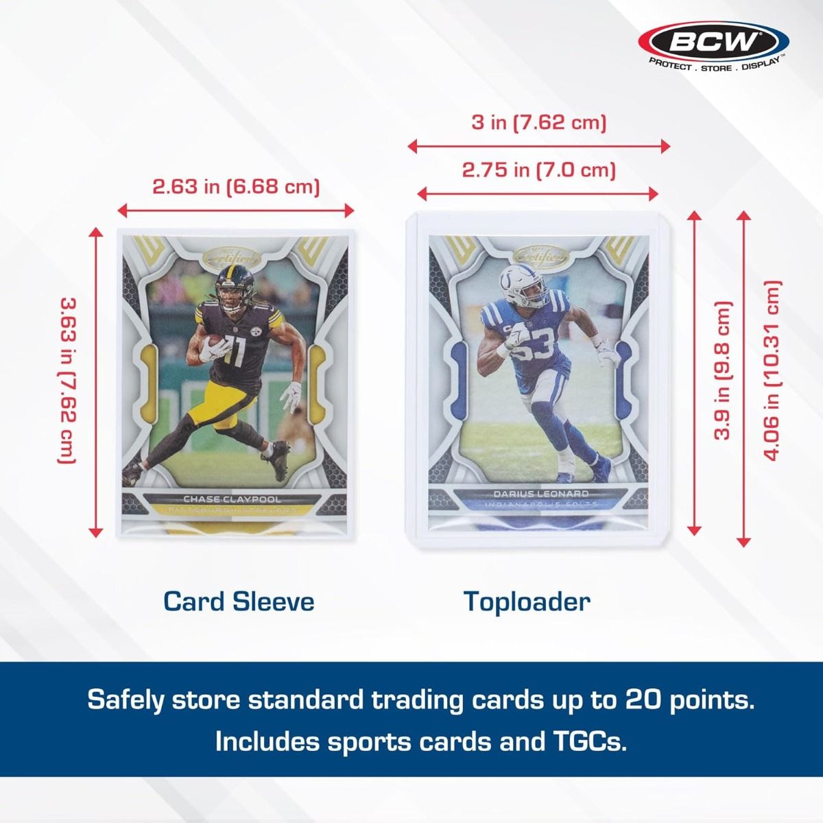 BCW 200 Count Card Sleeve and Toploader Combo Pack