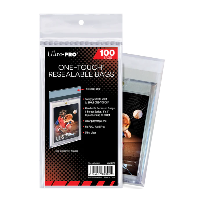 One Touch Resealable bag - 100 pack Ultra Pro