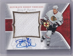 Brent Seabrook Ultimate Debut Threads Jersey Signature 03/25 Card DAJ-BS 2005-06 Upper Deck Ultimate Collection Rookie Card RC Chicago Blackhawks