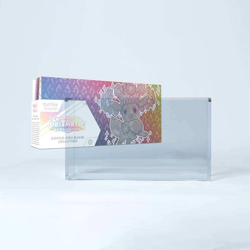 Acrylic Case Display for Pokémon Prismatic Evolutions Super-Premium Collection (SPC)