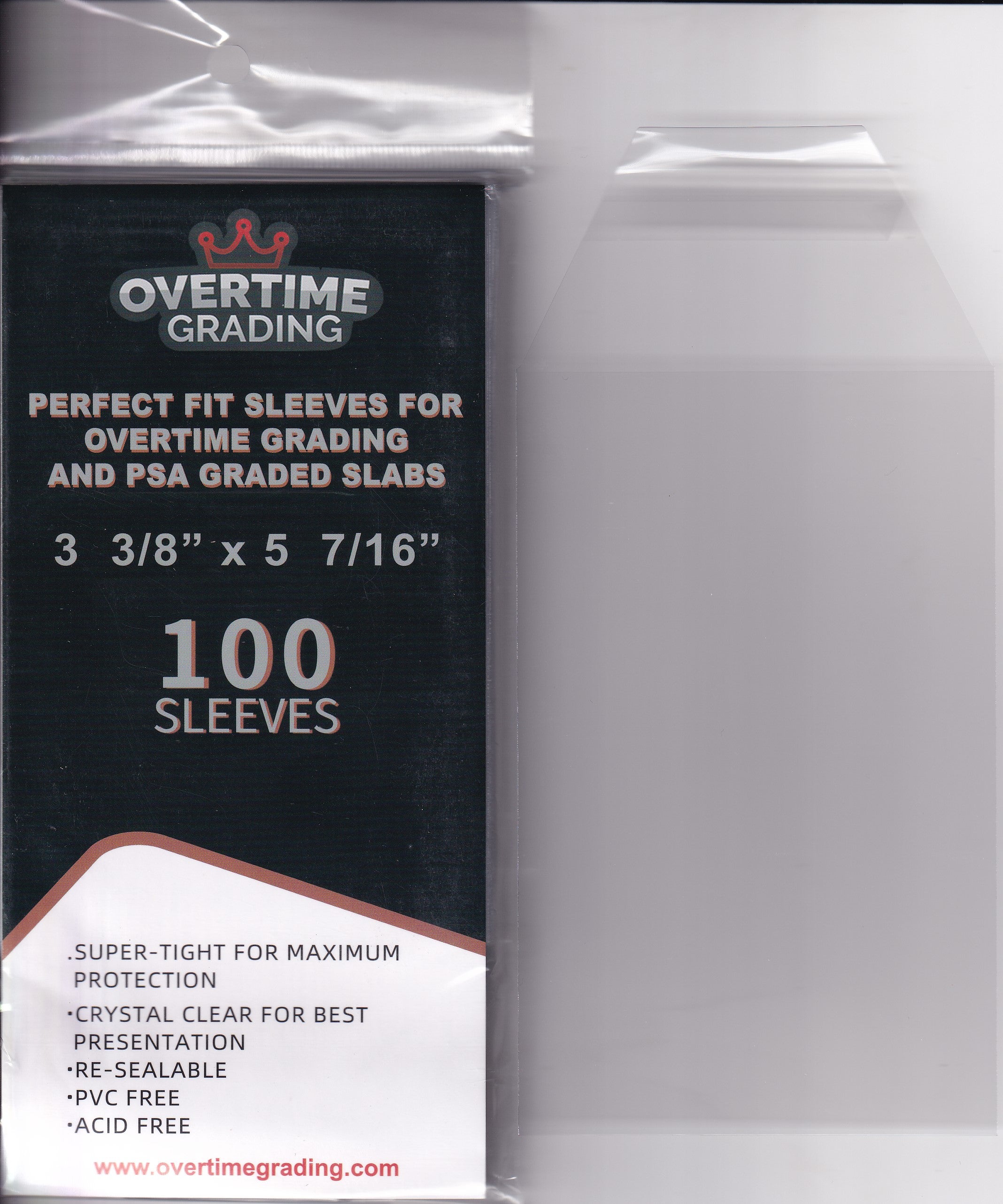Perfect Fit Resealable Graded card Bags/Sleeves 100 pack -OTG Overtime Sportscards Perfect Fit Resealable Graded card Bags/Sleeves 100 pack -OTG Overtime Sportscards