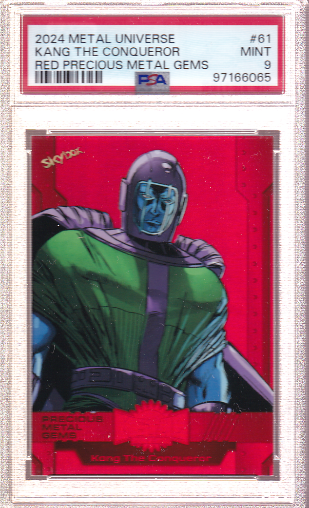 KANG THE CONQUEROR 2024 SkyBox Metal Universe RED Precious Metal Gems 53/100 PSA 9 PMG #61