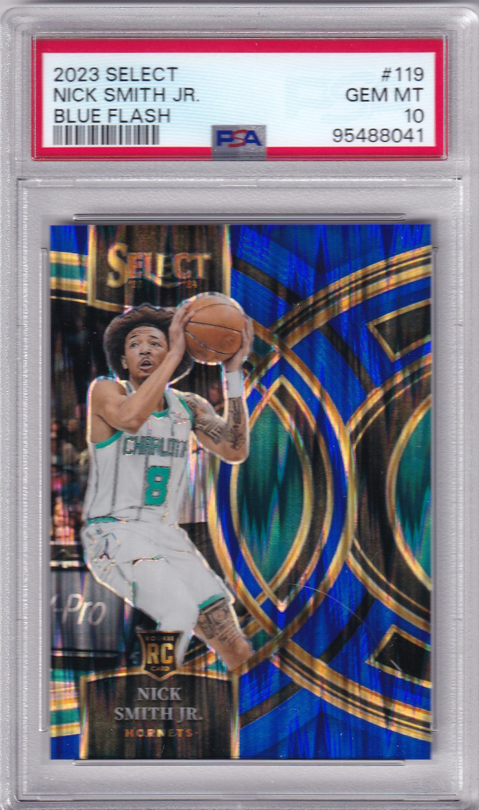 Nick Smith Jr. #119 2023 Select Blue Flash /99 PSA 10