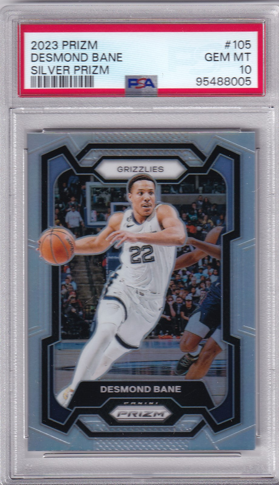 Desmond Bane #105 2023 Prizm Silver Prizm PSA 10