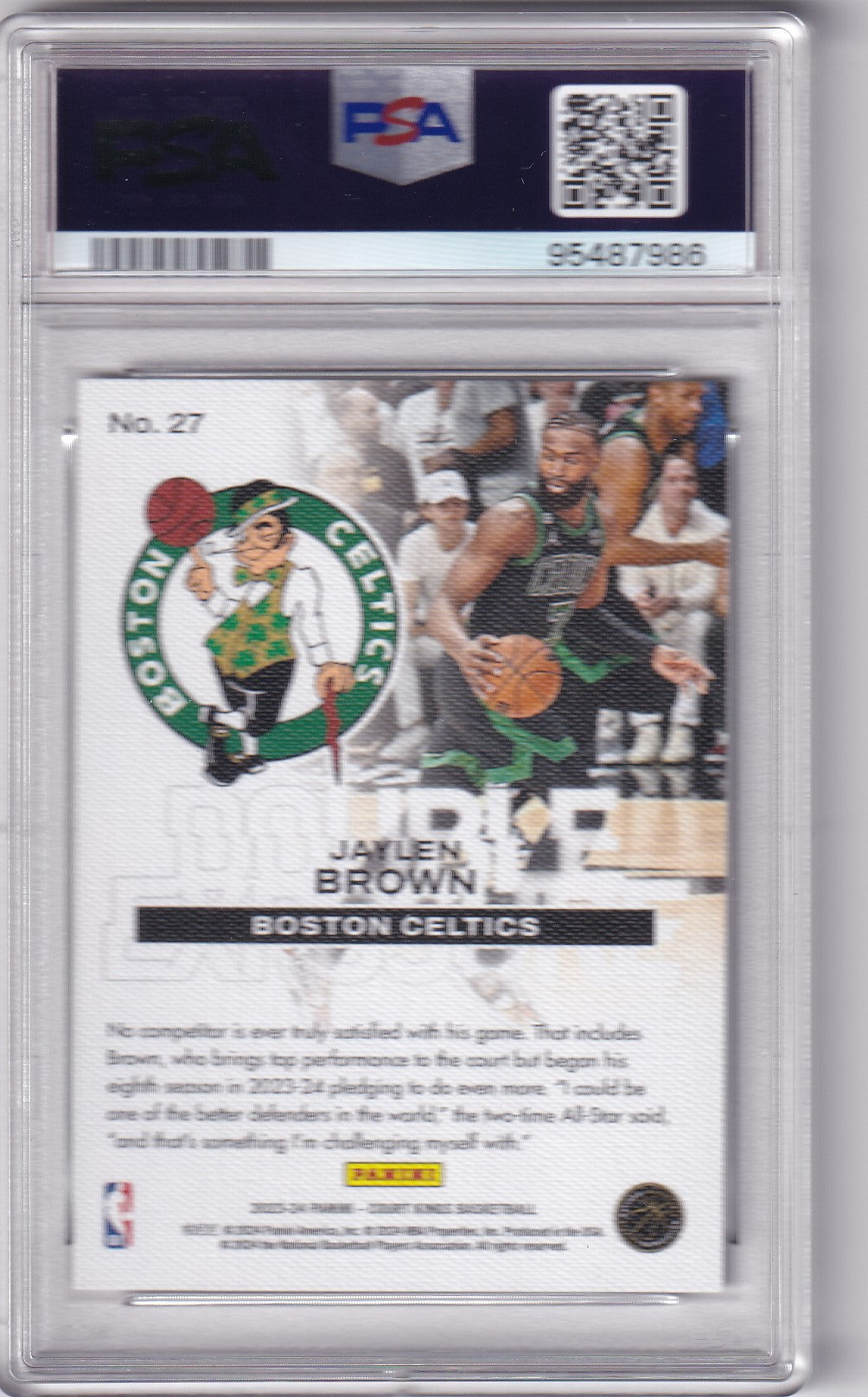 Jaylen Brown #27 2023 Court Kings Double Exposure PSA 9