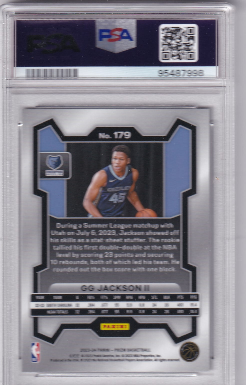 GG Jackson II #179 2023 Prizm Silver Prizm PSA 9 Rookie