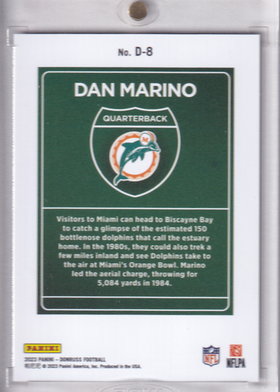 DAN MARINO 2023 Donruss Downtown Card Case Hit #D-8 Miami Dolphins