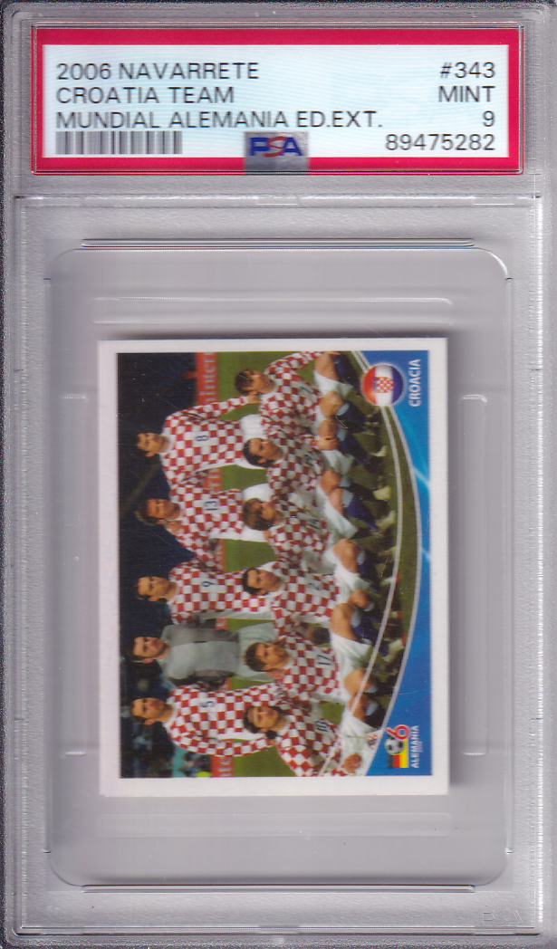 CROATIA TEAM - Luka Modric - 2006 Navarrete Mundial Alemania ED.EXT PSA 9 #343