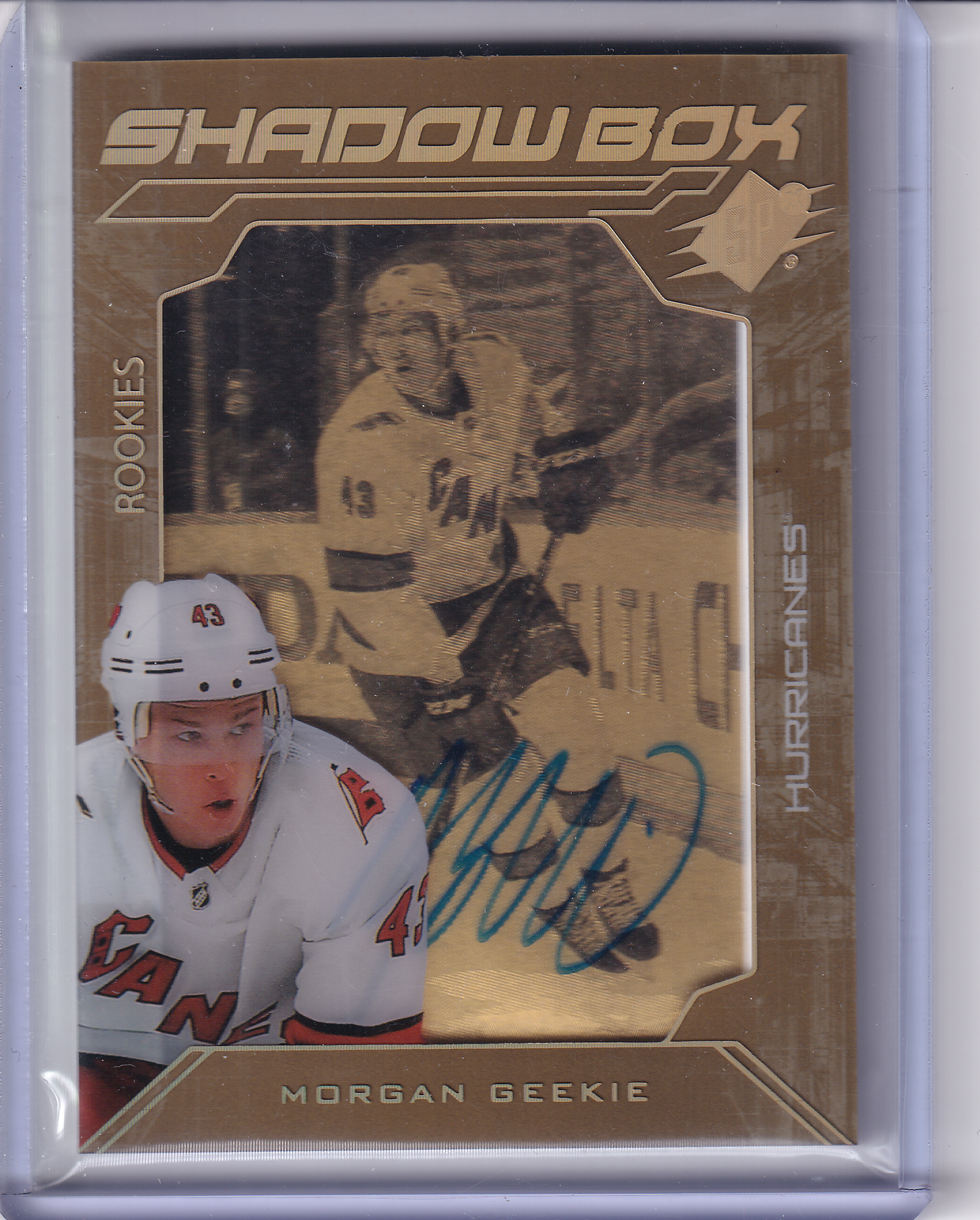 MORGAN GEEKIE 2020-21 SPX Shadow Box Auto Rookies 013/175 Carolina Hurricanes
