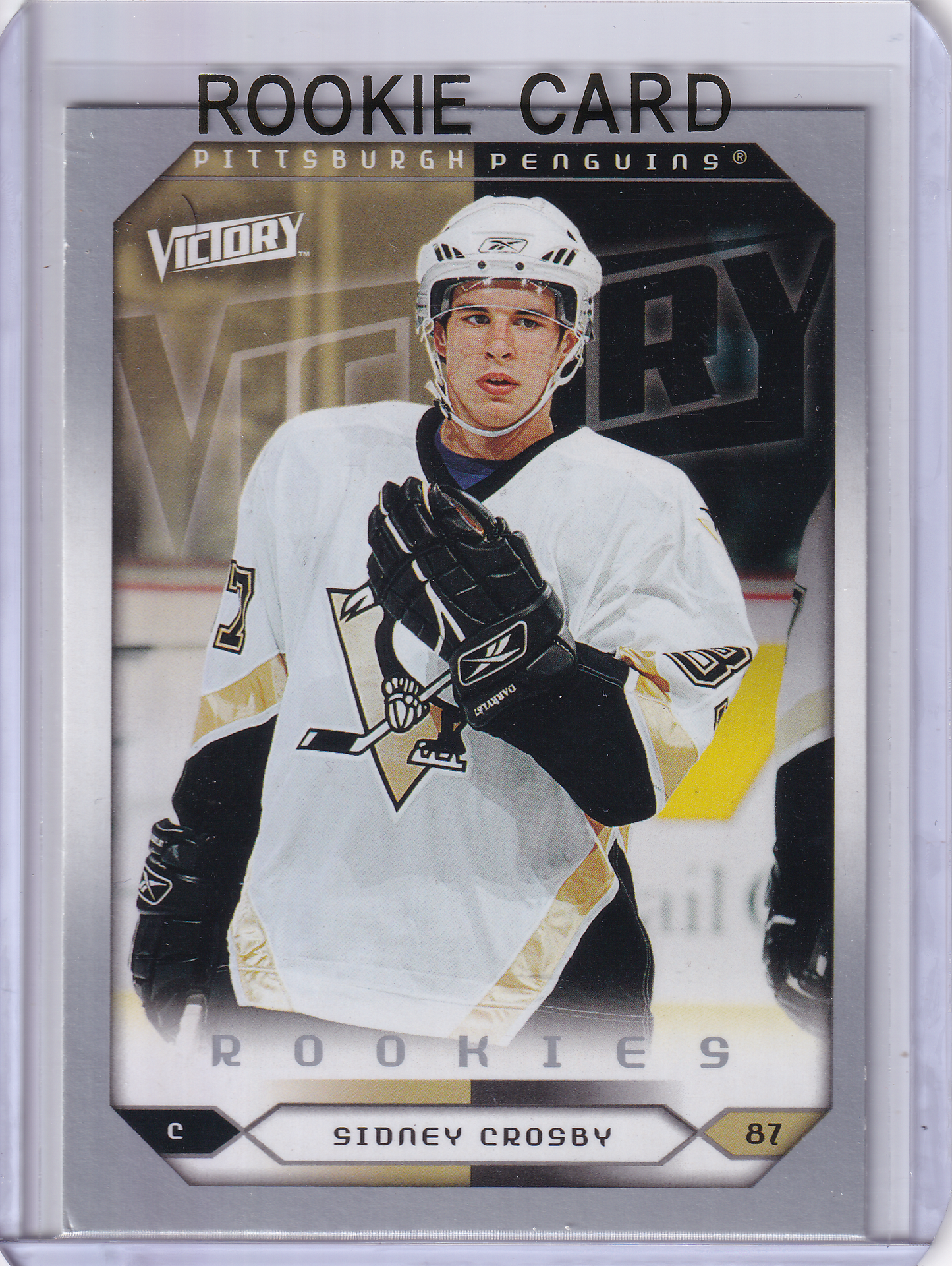 SIDNEY CROSBY 2005-06 UD Victory Rookie Card #285 Pittsburgh Penguins RC