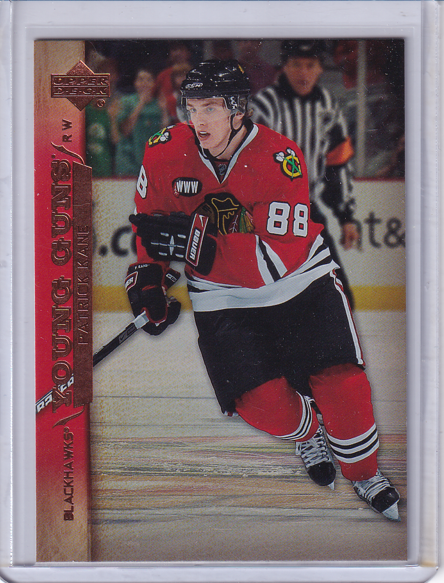 PATRICK KANE 2007-08 Upper Deck UD Young Guns Rookie Card RC #210 Chicago Blackhawks #3